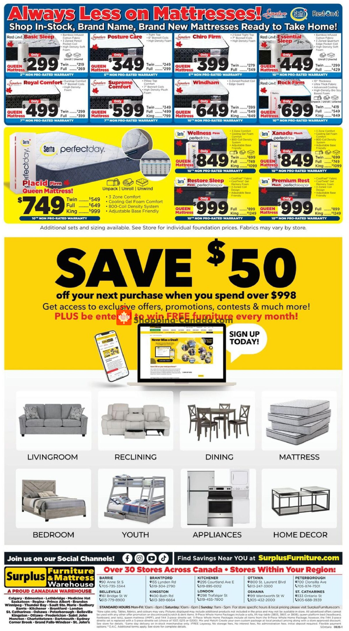 Surplus Furniture And Mattress Store flyer from Monday July 27, 2026 to Sunday August 2, 2026 - page 3