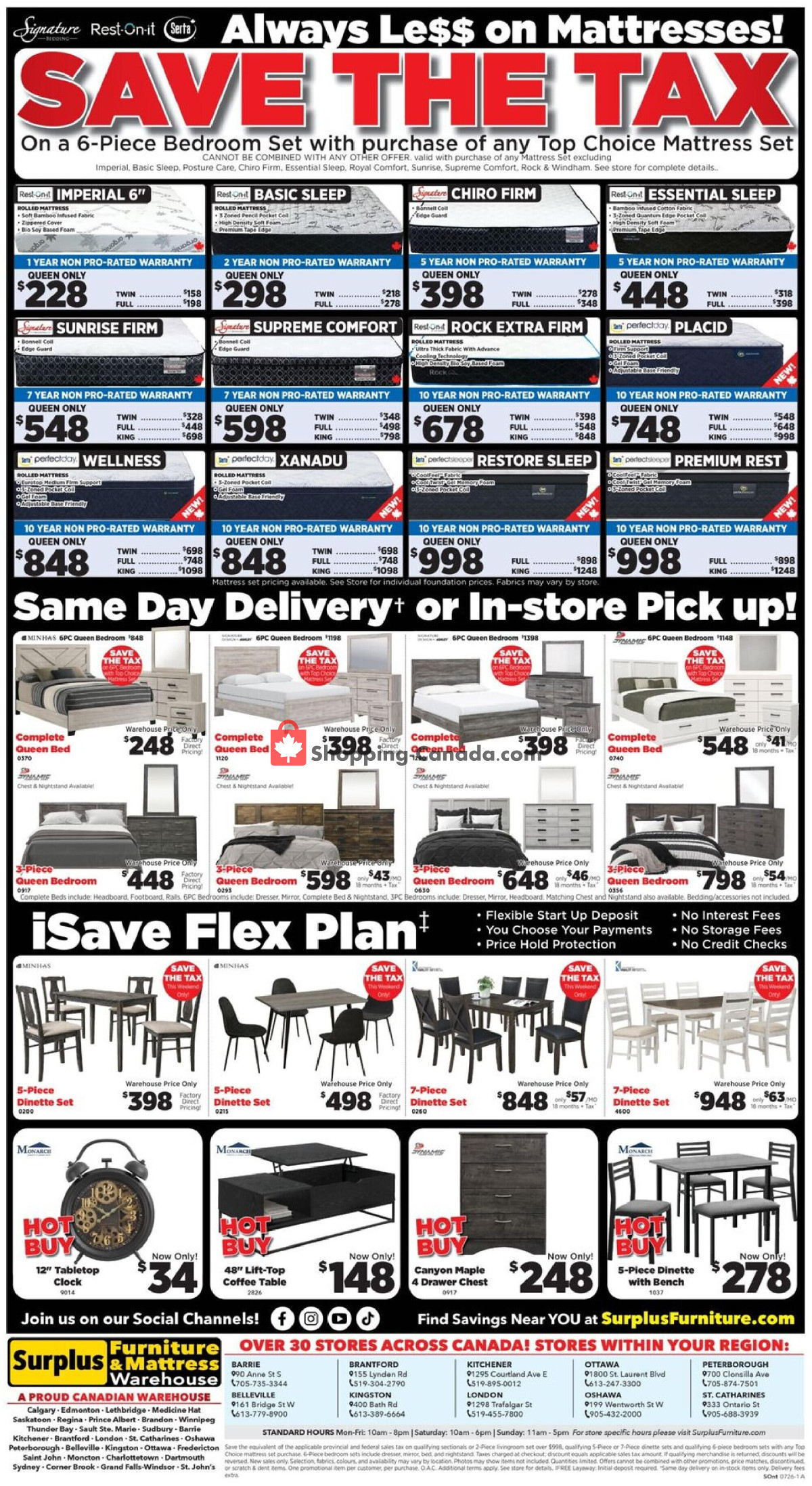 Surplus Furniture And Mattress Store flyer from Monday June 29, 2026 to Sunday July 5, 2026 - page 3