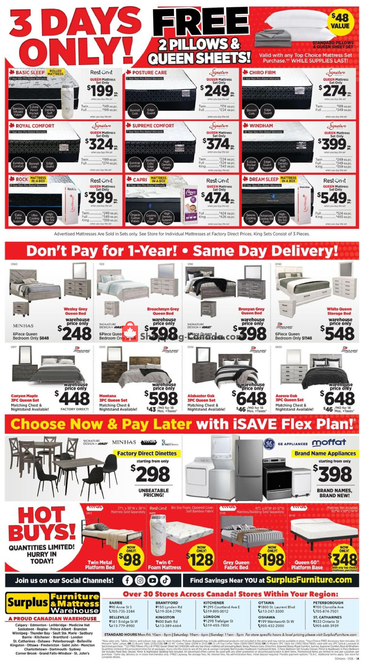 Surplus Furniture And Mattress Store flyer from Monday May 18, 2026 to Sunday May 24, 2026 - page 2