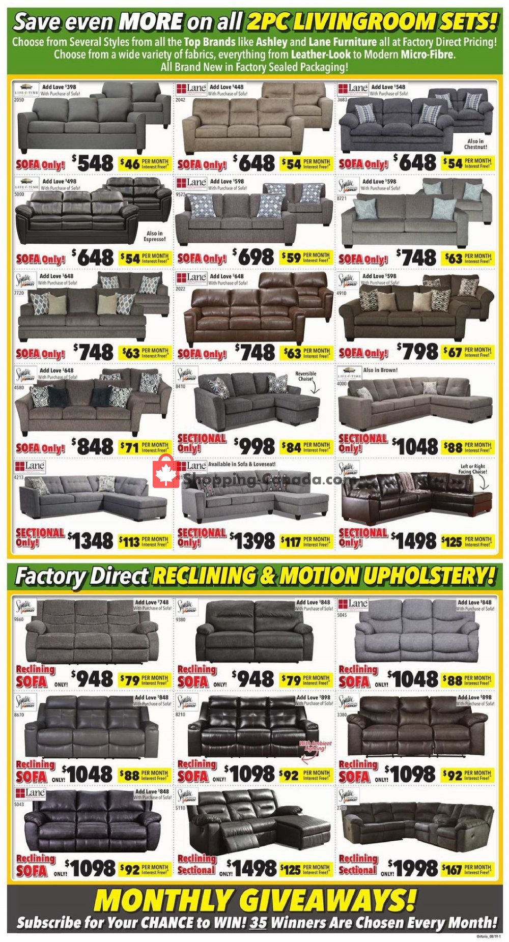 Surplus Furniture And Mattress Store flyer from Tuesday July 30, 2019 to Monday August 12, 2019 - page 2