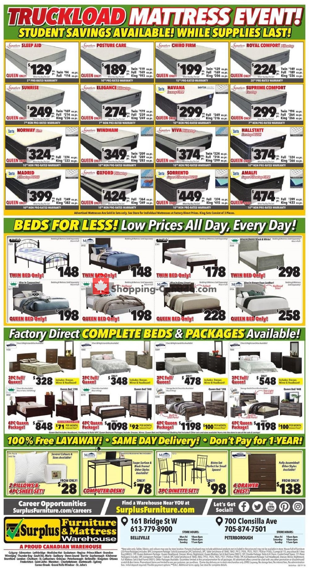 Surplus Furniture And Mattress Store flyer from Tuesday July 30, 2019 to Monday August 12, 2019 - page 3