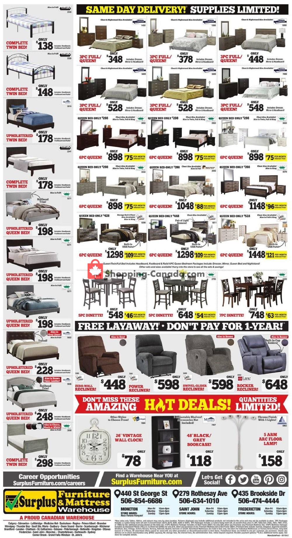 Surplus Furniture And Mattress Store flyer from Tuesday July 9, 2019 to Monday July 29, 2019 - page 4