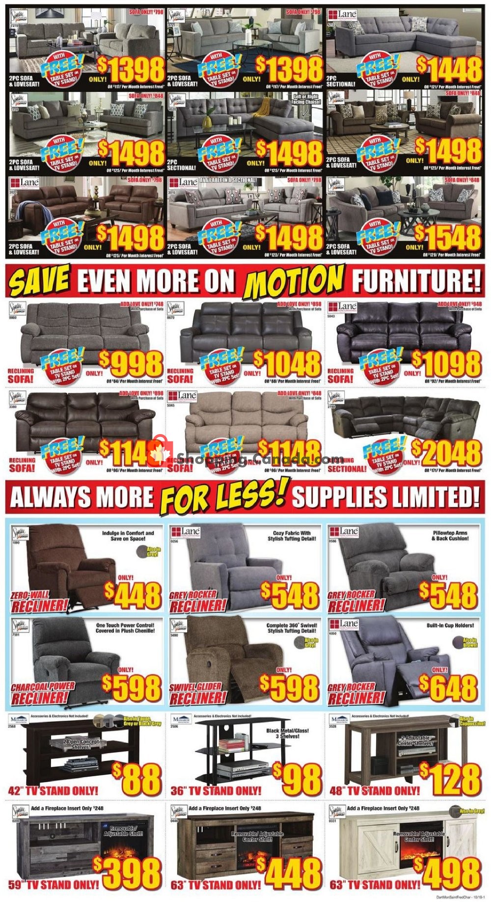 Surplus Furniture And Mattress Store flyer from Tuesday October 1, 2019 to Monday October 14, 2019 - page 2
