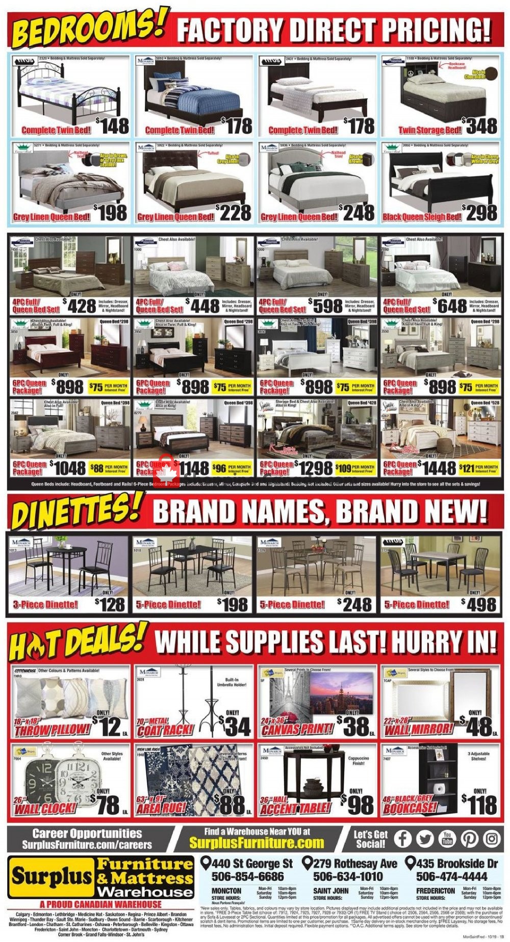 Surplus Furniture And Mattress Store flyer from Tuesday October 1, 2019 to Monday October 14, 2019 - page 4