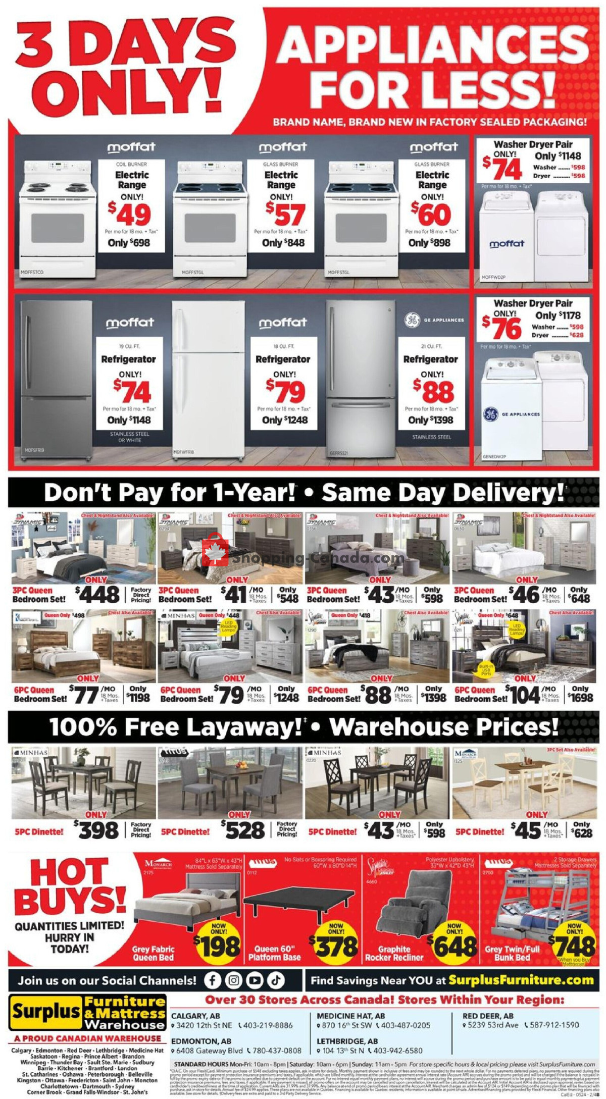 Surplus Furniture And Mattress Store flyer from Monday May 20, 2024 to Sunday May 26, 2024 - page 3
