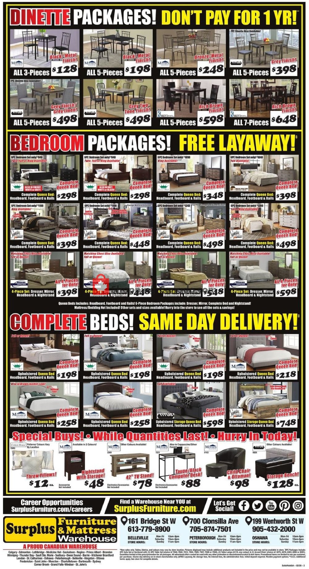 Surplus Furniture And Mattress Store flyer from Tuesday February 4, 2020 to Monday February 24, 2020 - page 3