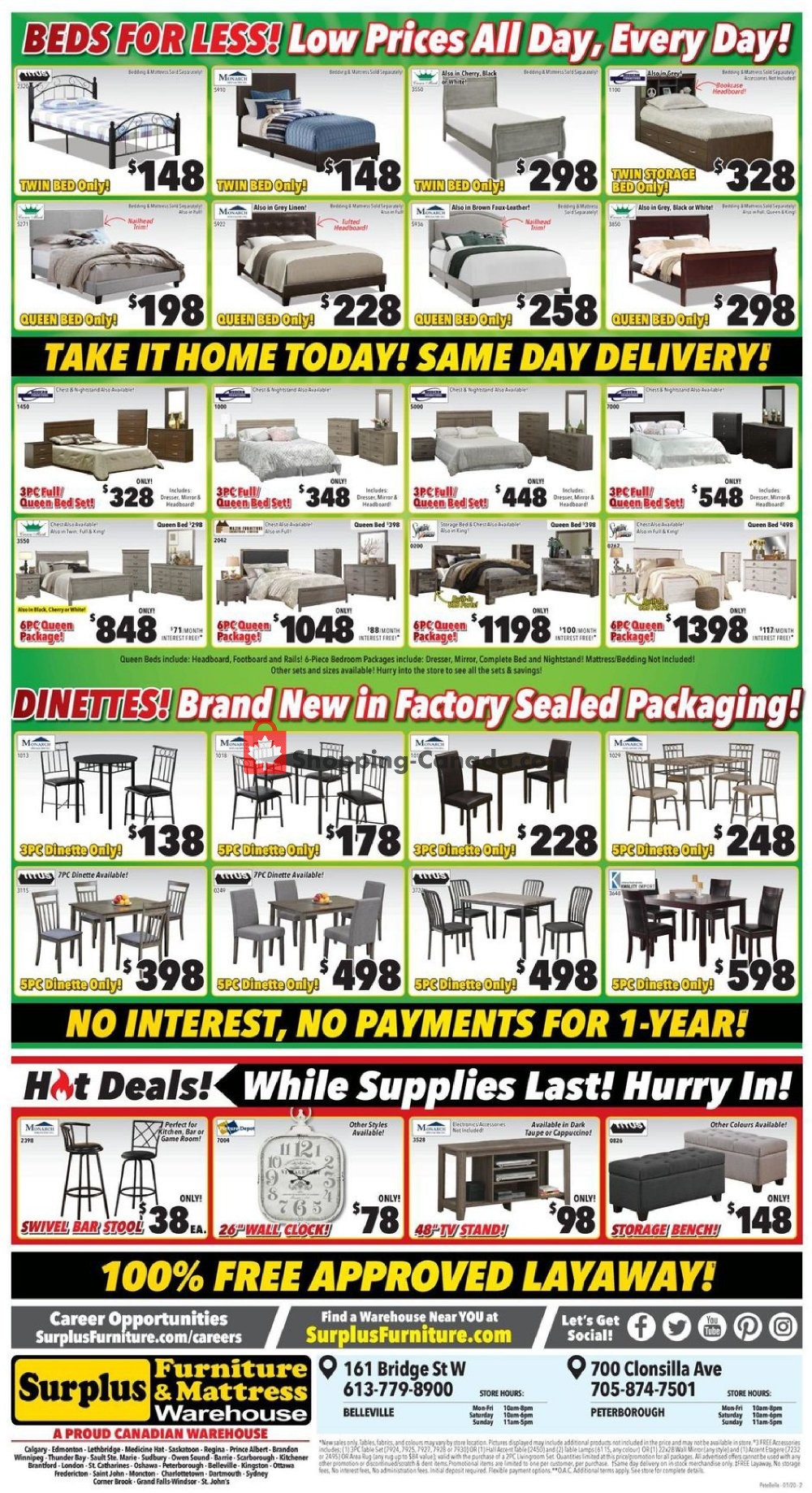 Surplus Furniture And Mattress Store flyer from Tuesday January 14, 2020 to Monday January 27, 2020 - page 3
