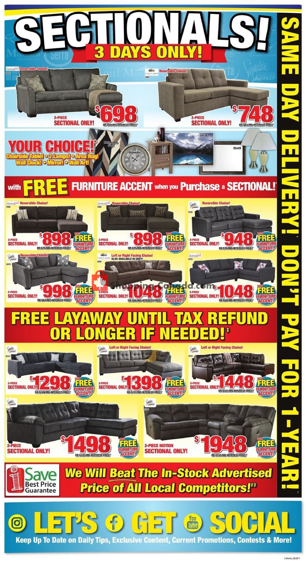 Surplus Furniture And Mattress Store flyer from Tuesday January 28, 2020 to Monday February 3, 2020 - page 2