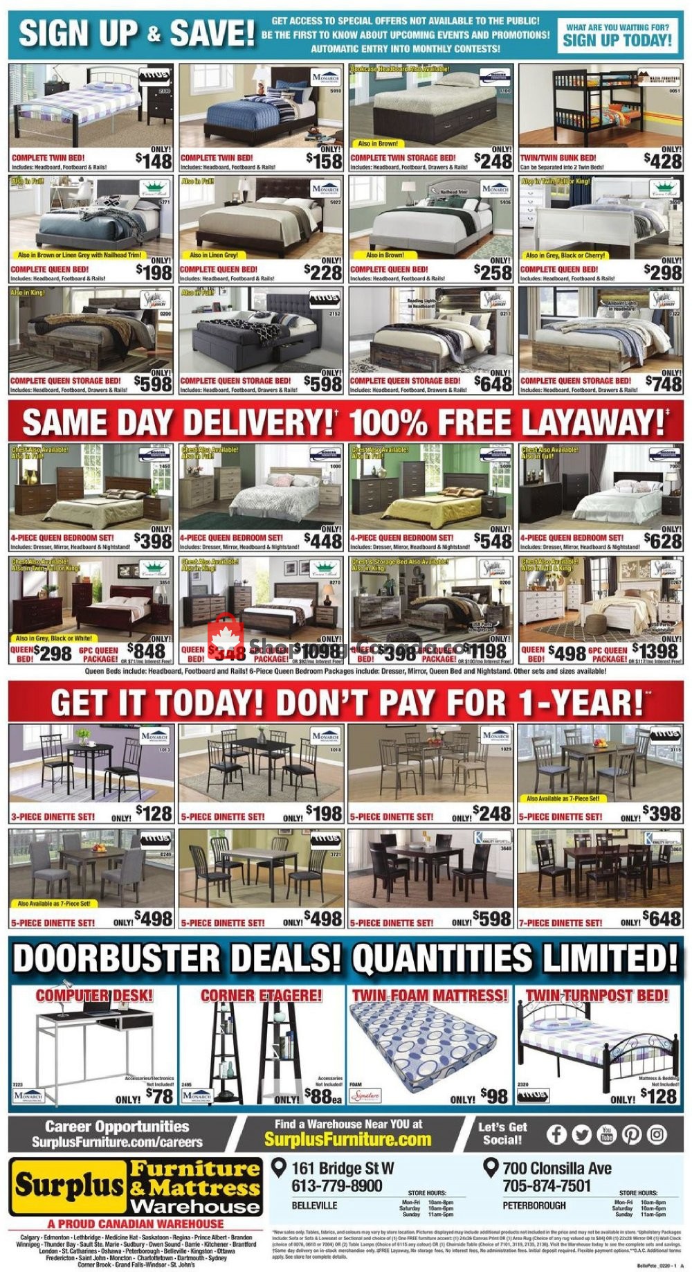 Surplus Furniture And Mattress Store flyer from Tuesday January 28, 2020 to Monday February 3, 2020 - page 4