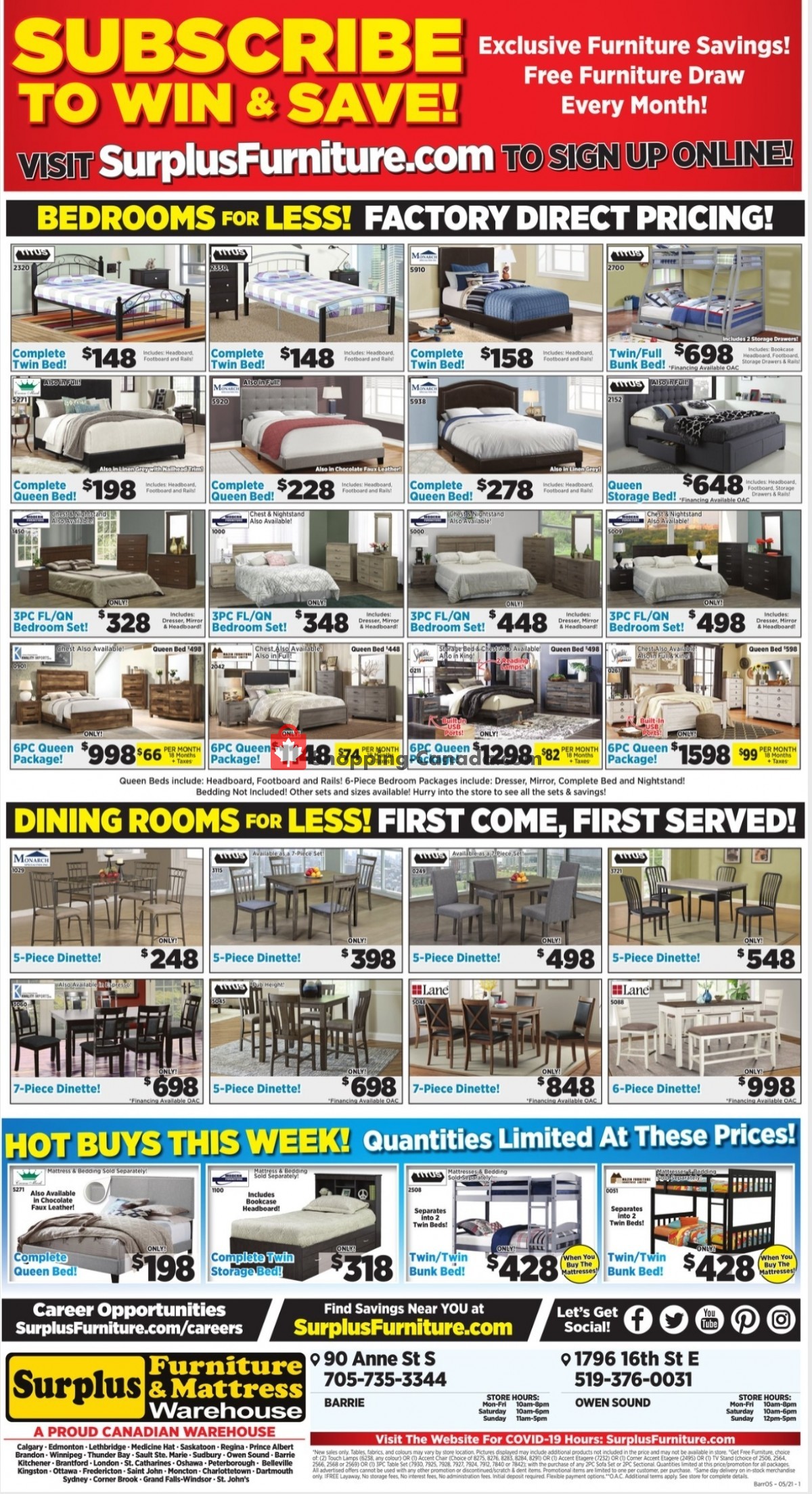 Surplus Furniture And Mattress Store flyer from Monday May 3, 2021 to Sunday May 9, 2021 - page 3