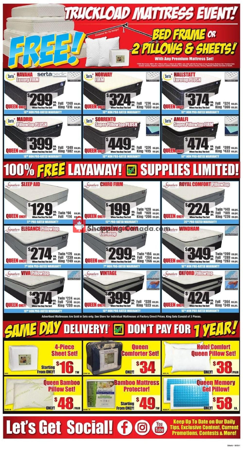 Surplus Furniture And Mattress Store flyer from Tuesday October 1, 2019 to Monday October 14, 2019 - page 3