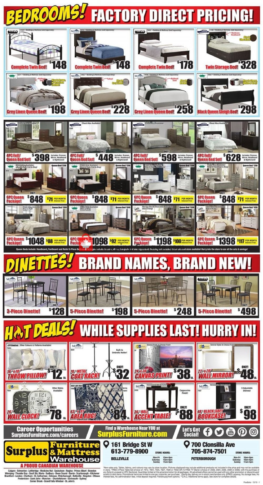 Surplus Furniture And Mattress Store flyer from Tuesday October 1, 2019 to Monday October 14, 2019 - page 4