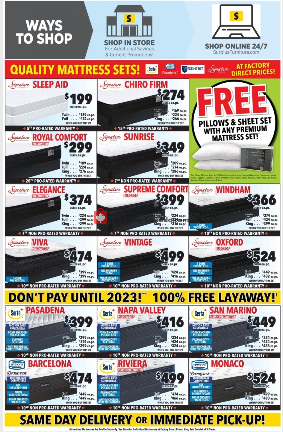 Surplus Furniture And Mattress Store flyer from Monday October 4, 2021 to Sunday October 24, 2021 - page 2