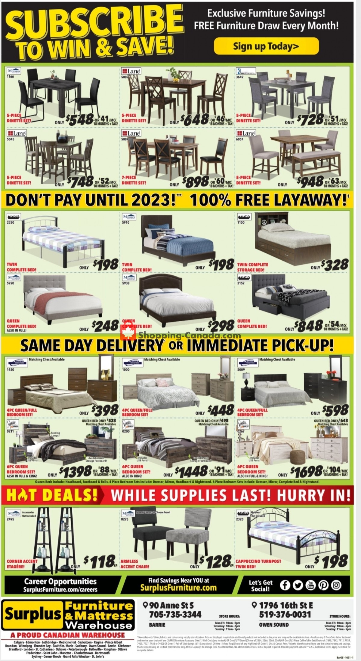 Surplus Furniture And Mattress Store flyer from Monday October 4, 2021 to Sunday October 24, 2021 - page 4