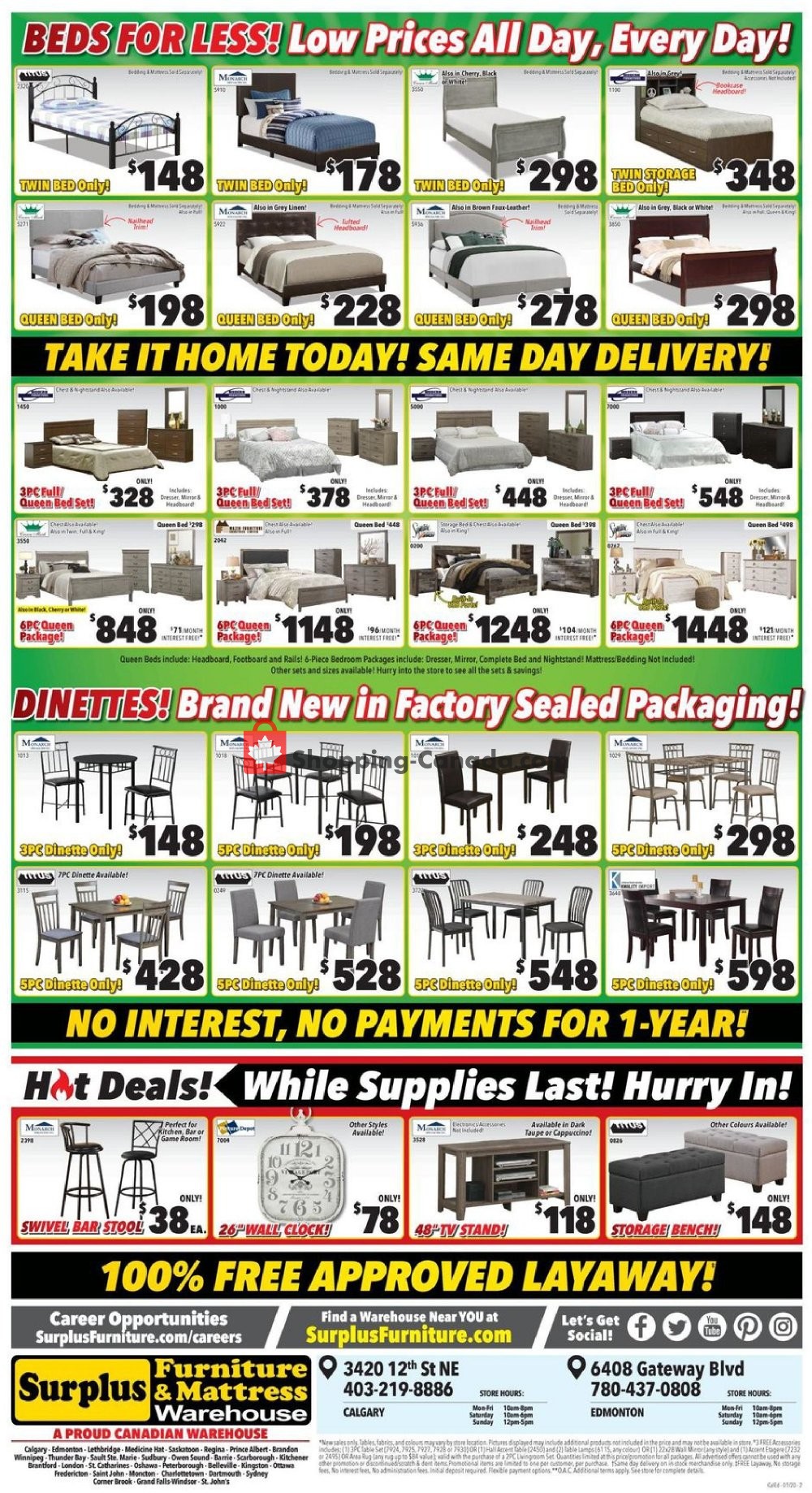 Surplus Furniture And Mattress Store flyer from Tuesday January 14, 2020 to Monday January 27, 2020 - page 3