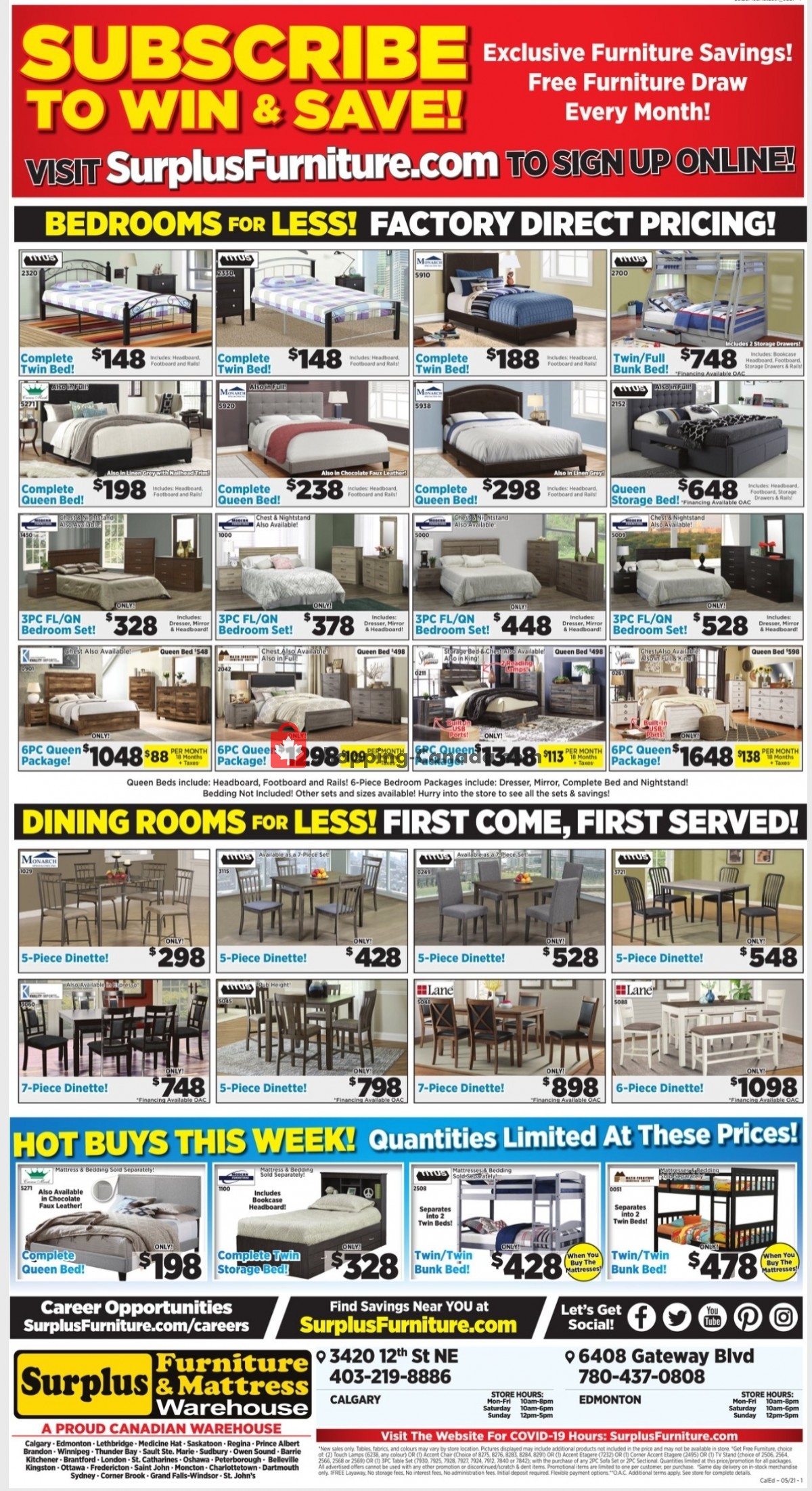 Surplus Furniture And Mattress Store flyer from Monday May 3, 2021 to Sunday May 9, 2021 - page 3