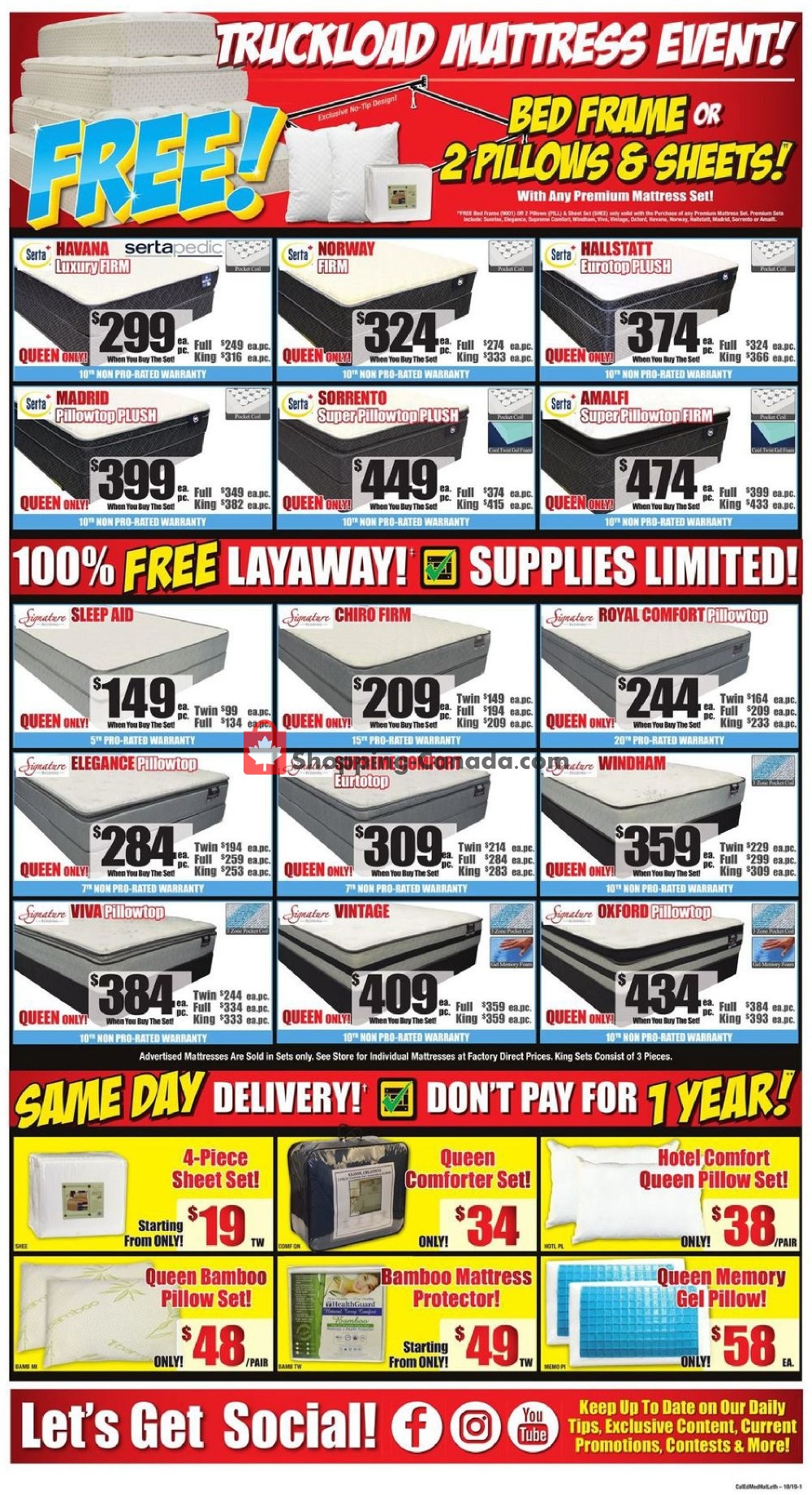 Surplus Furniture And Mattress Store flyer from Tuesday October 1, 2019 to Monday October 14, 2019 - page 3