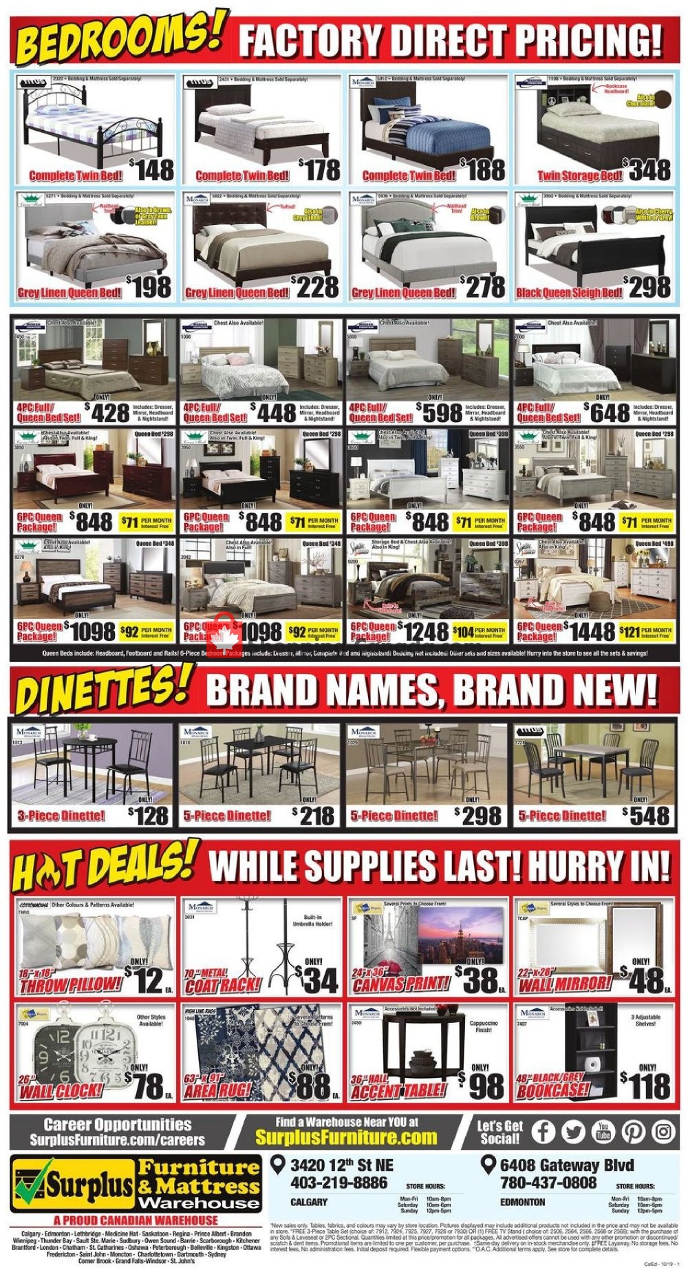 Surplus Furniture And Mattress Store flyer from Tuesday October 1, 2019 to Monday October 14, 2019 - page 4