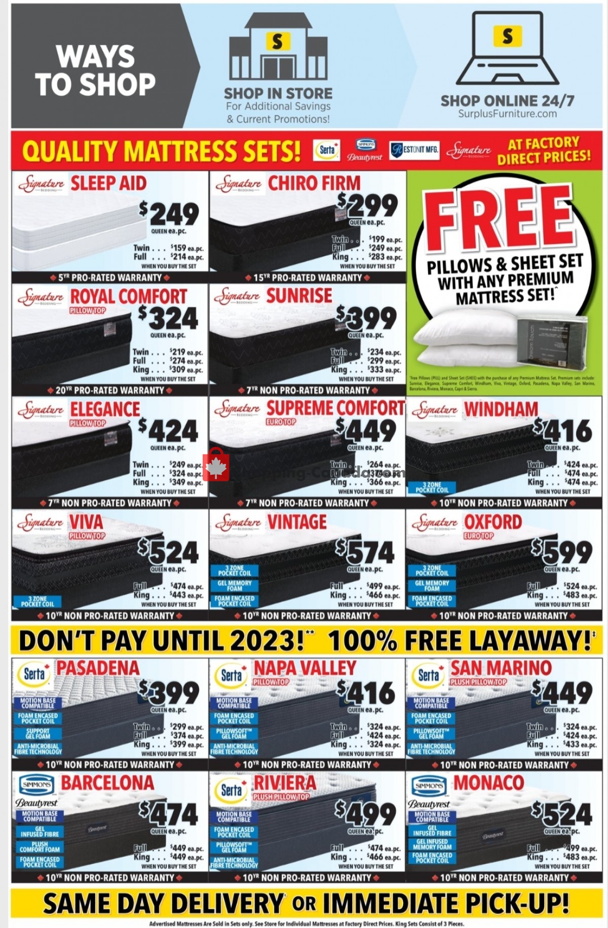 Surplus Furniture And Mattress Store flyer from Monday October 4, 2021 to Sunday October 24, 2021 - page 2