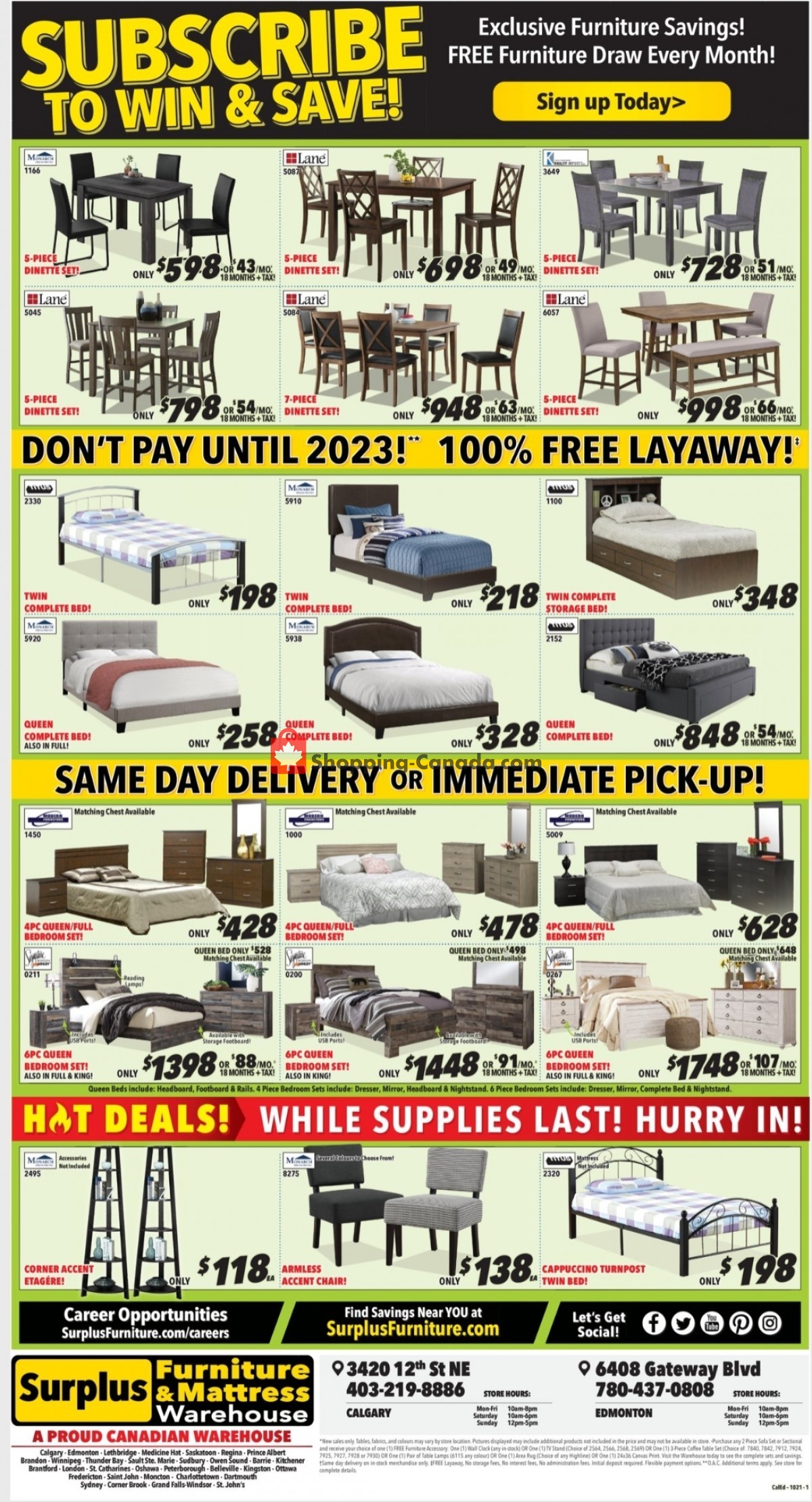 Surplus Furniture And Mattress Store flyer from Monday October 4, 2021 to Sunday October 24, 2021 - page 4