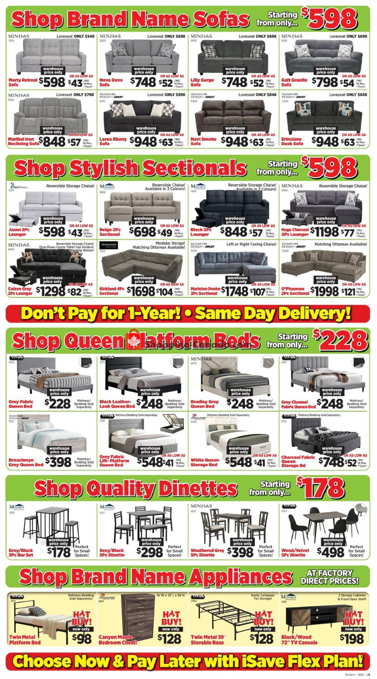 Surplus Furniture And Mattress Store flyer from Monday August 3, 2026 to Sunday August 23, 2026 - page 2