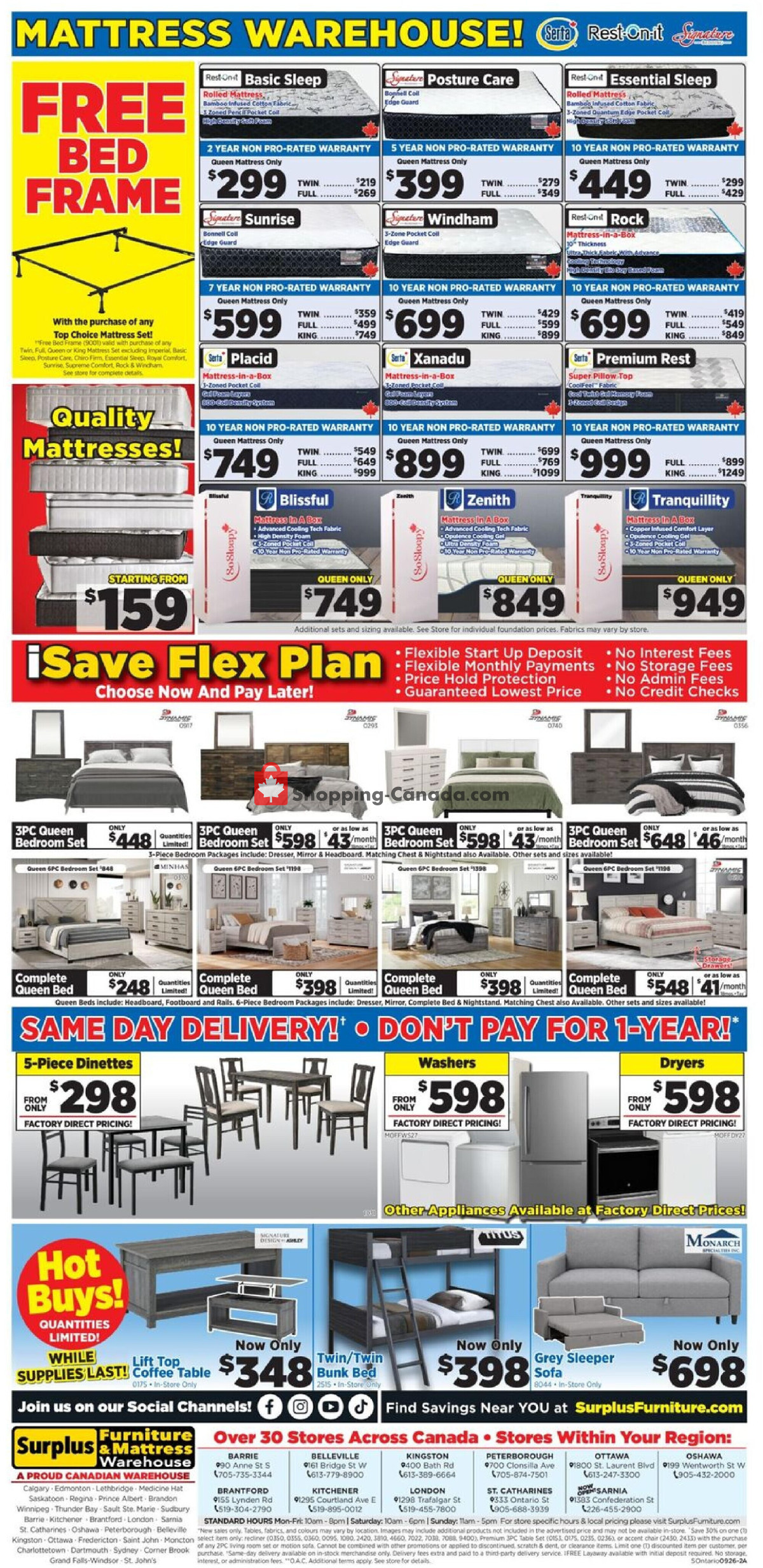Surplus Furniture And Mattress Store flyer from Monday August 31, 2026 to Sunday September 6, 2026 - page 2