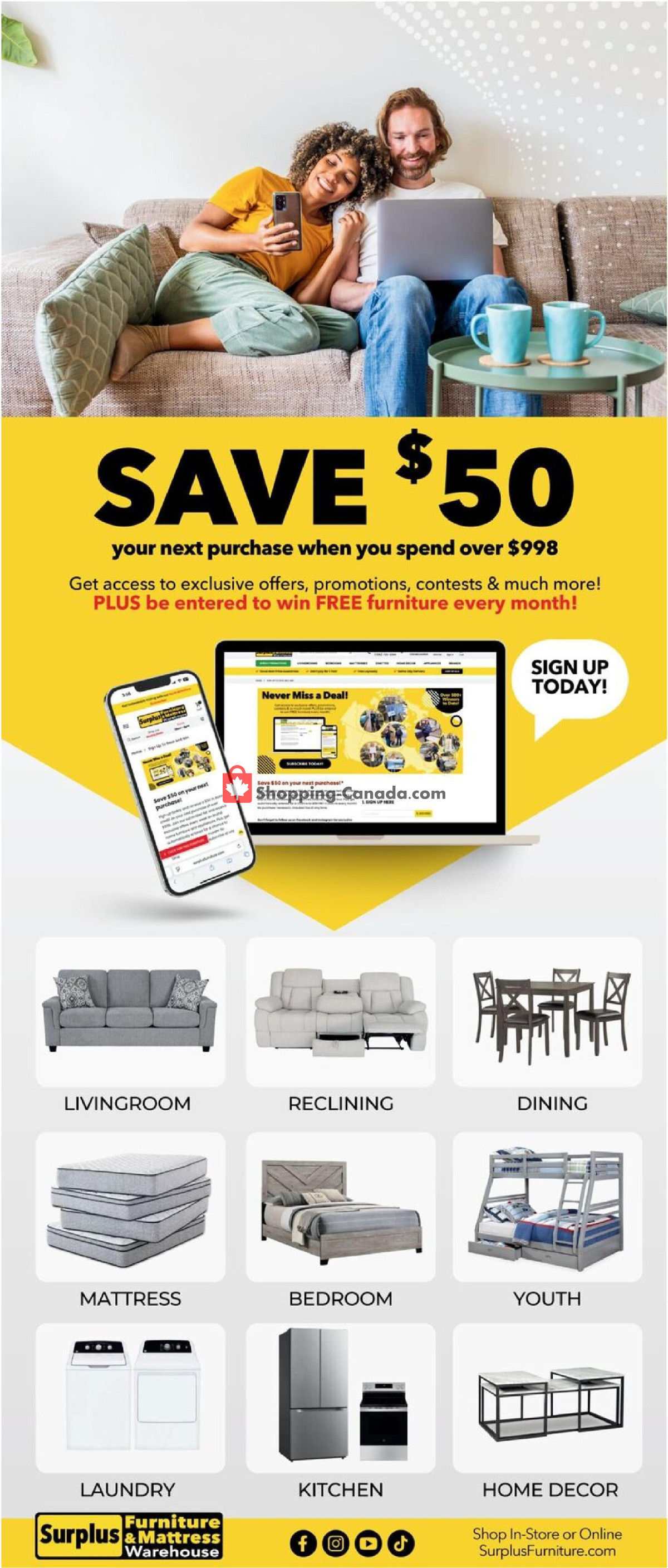 Surplus Furniture And Mattress Store flyer from Monday August 31, 2026 to Sunday September 6, 2026 - page 3