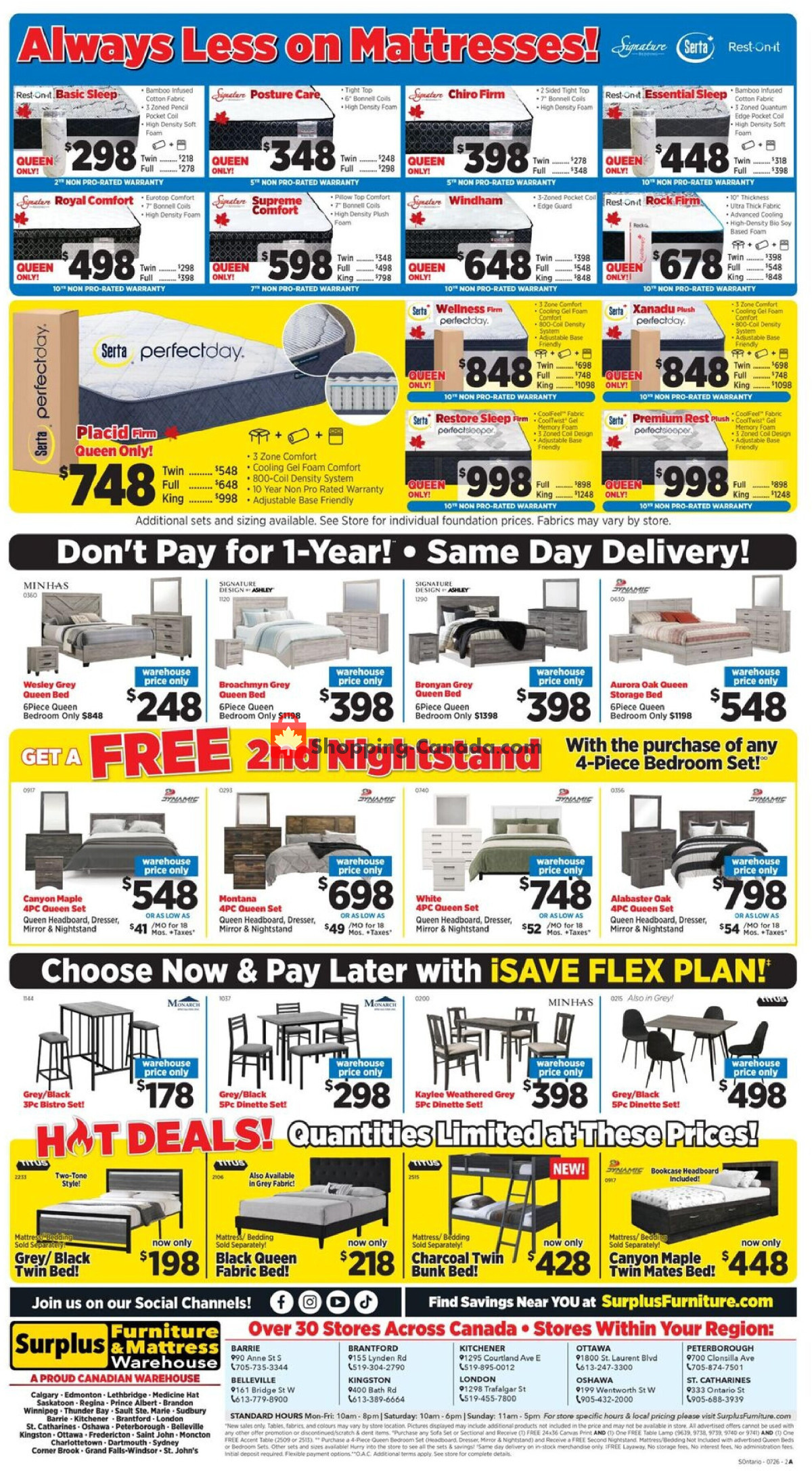 Surplus Furniture And Mattress Store flyer from Monday July 6, 2026 to Sunday July 26, 2026 - page 2