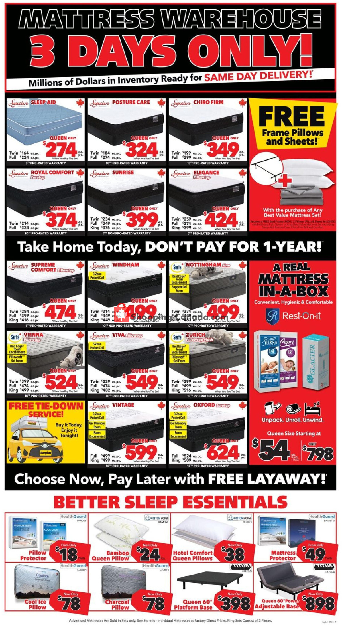 Surplus Furniture And Mattress Store flyer from Monday April 1, 2024 to Sunday April 7, 2024 - page 2