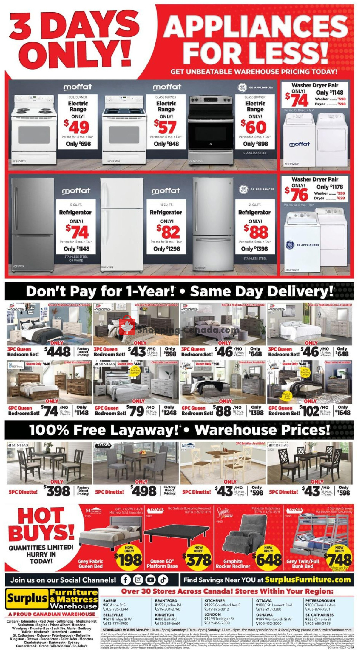 Surplus Furniture And Mattress Store flyer from Monday May 20, 2024 to Sunday May 26, 2024 - page 3