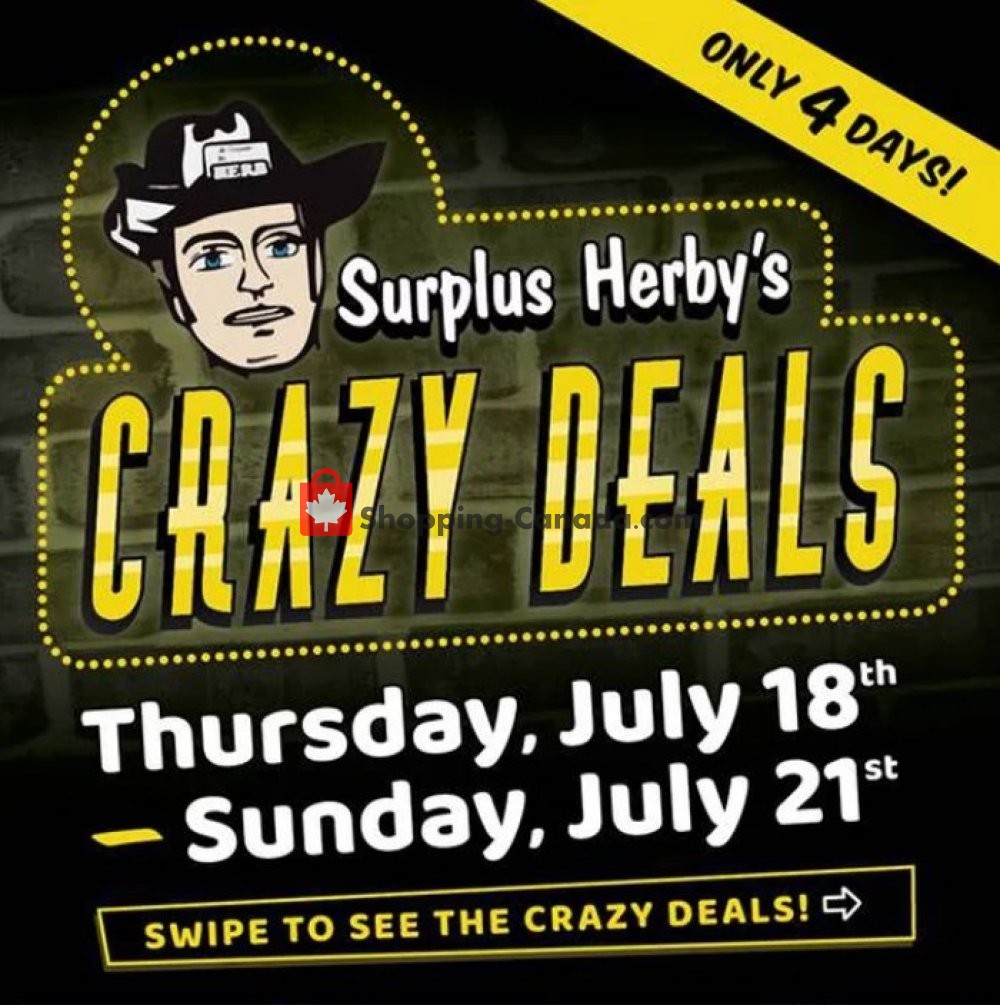 Surplus Herby's flyer from Thursday July 18, 2019 to Sunday July 21, 2019 - page 1
