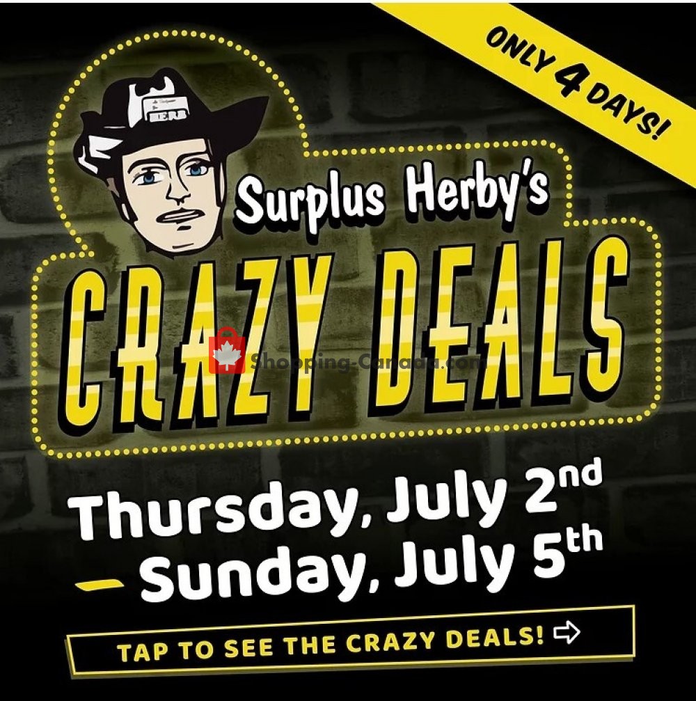 Surplus Herby's flyer from Thursday July 2, 2020 to Sunday July 5, 2020 - page 1