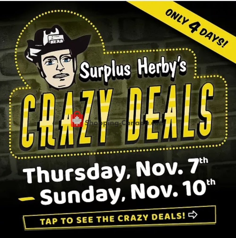 Surplus Herby's flyer from Thursday November 7, 2019 to Sunday November 10, 2019 - page 1