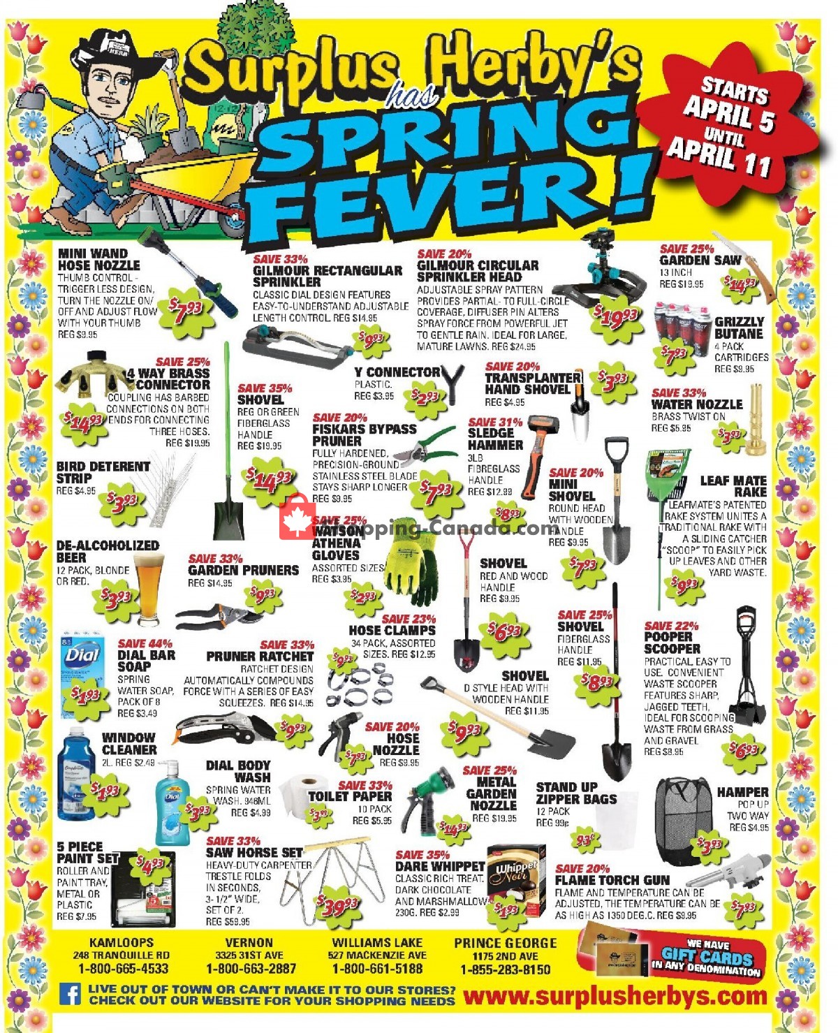 Surplus Herby's flyer from Monday April 5, 2021 to Sunday April 11, 2021 - page 1