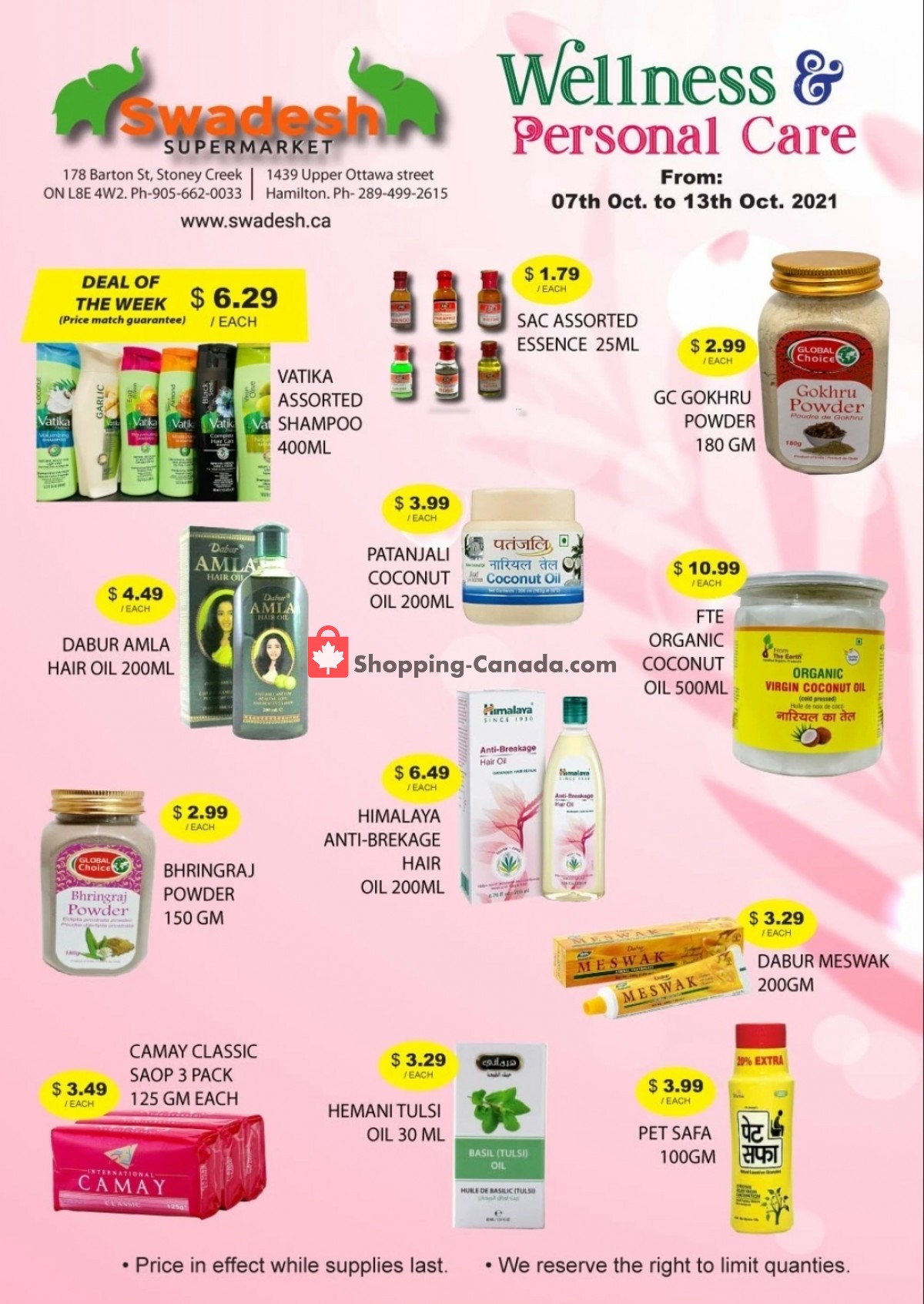 Swadesh Supermarket flyer from Thursday October 7, 2021 to Wednesday October 13, 2021 - page 2