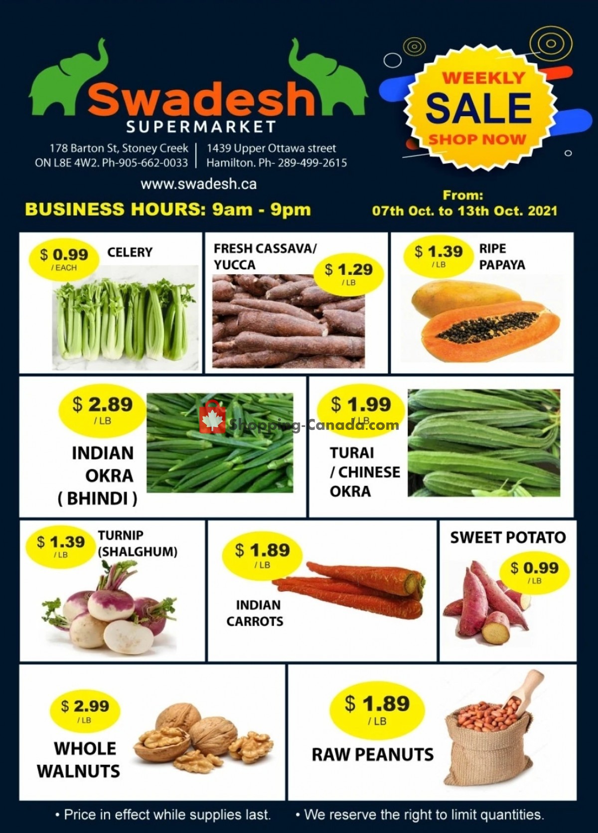 Swadesh Supermarket flyer from Thursday October 7, 2021 to Wednesday October 13, 2021 - page 3