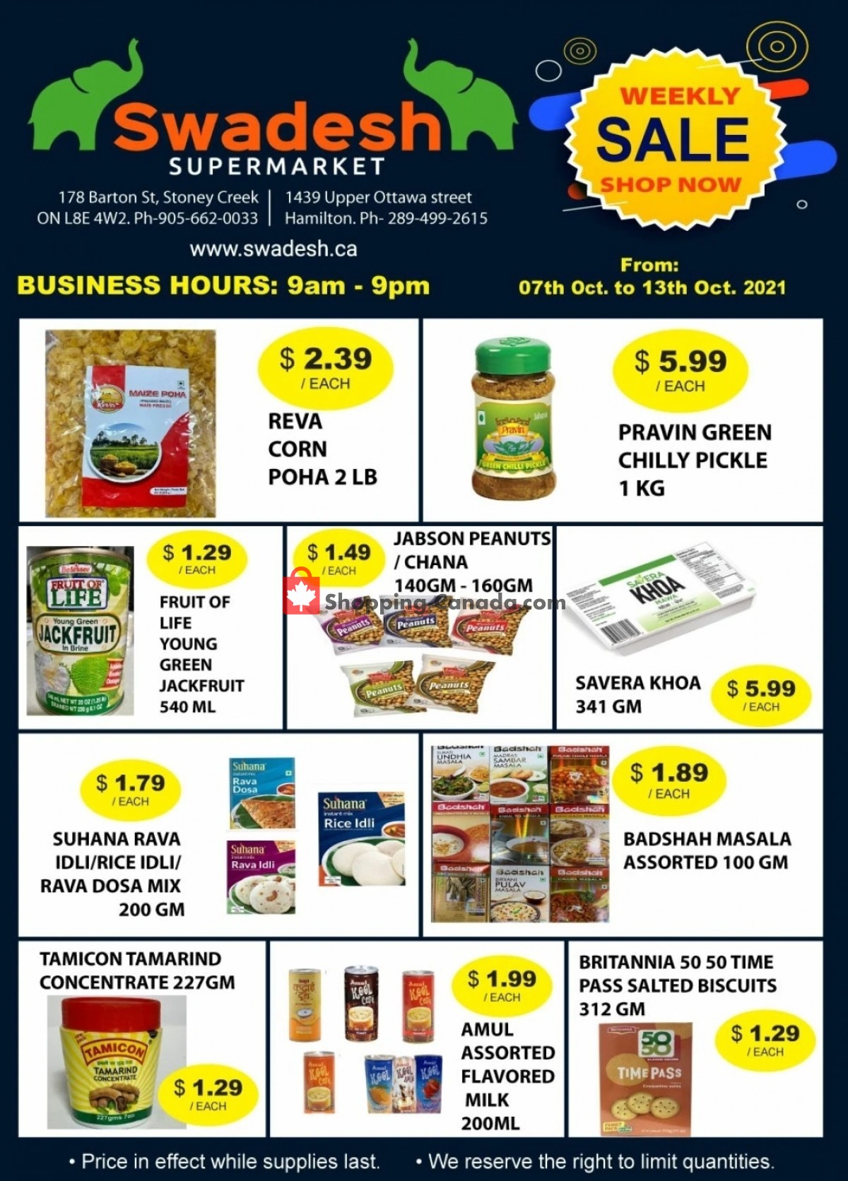 Swadesh Supermarket flyer from Thursday October 7, 2021 to Wednesday October 13, 2021 - page 4
