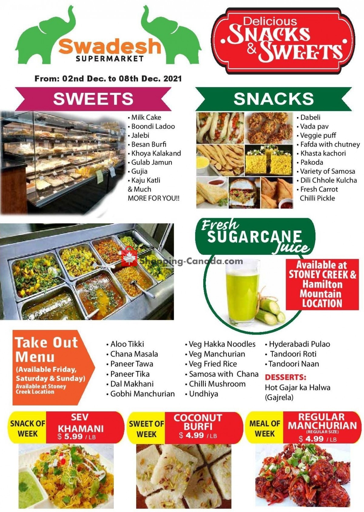 Swadesh Supermarket flyer from Thursday December 2, 2021 to Wednesday December 8, 2021 - page 2