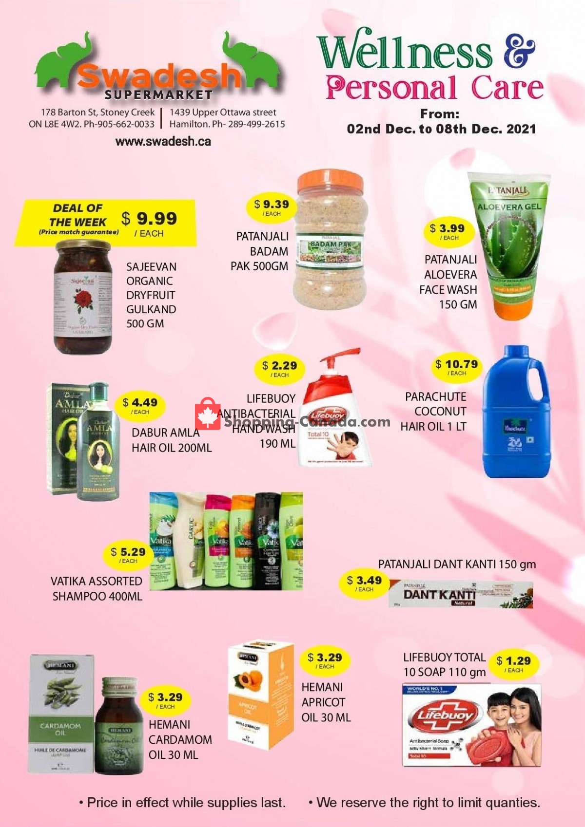 Swadesh Supermarket flyer from Thursday December 2, 2021 to Wednesday December 8, 2021 - page 3