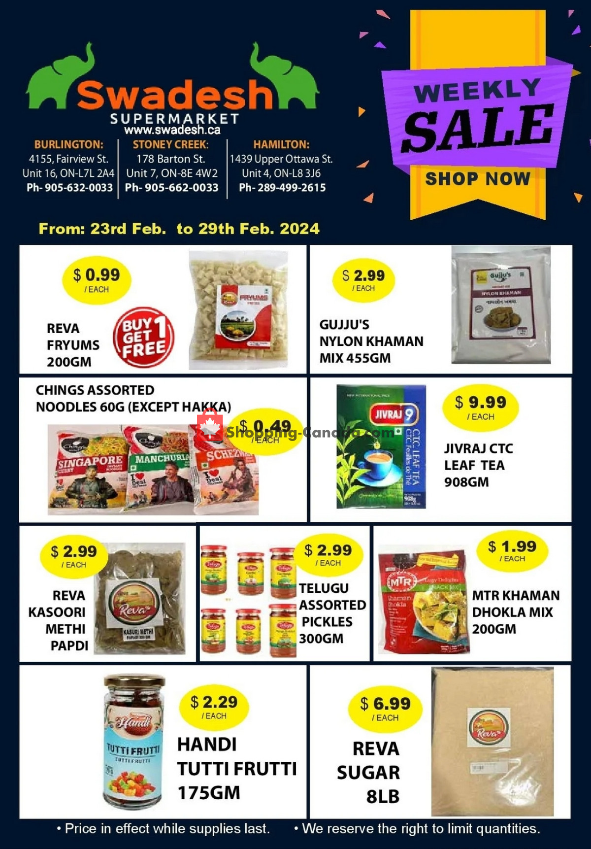 Swadesh Supermarket flyer from Friday February 23, 2024 to Thursday February 29, 2024 - page 5