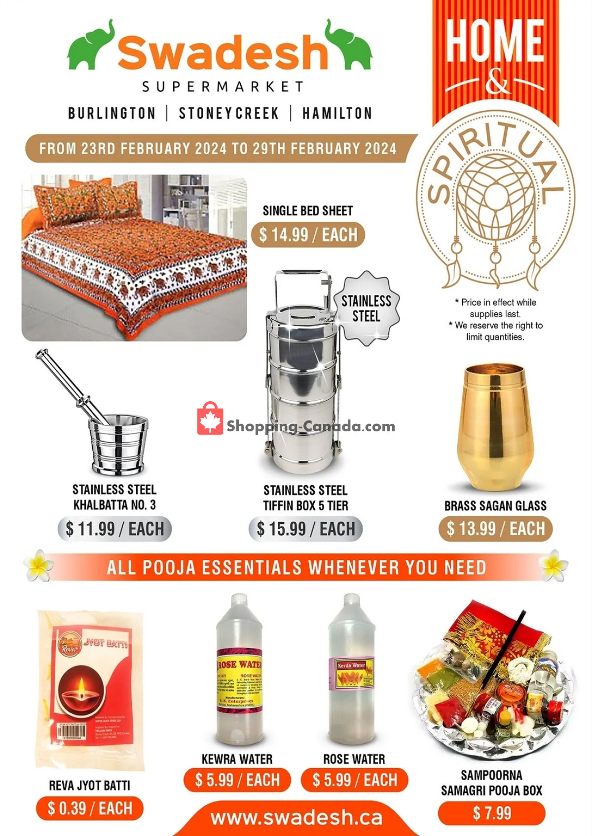 Swadesh Supermarket flyer from Friday February 23, 2024 to Thursday February 29, 2024 - page 6