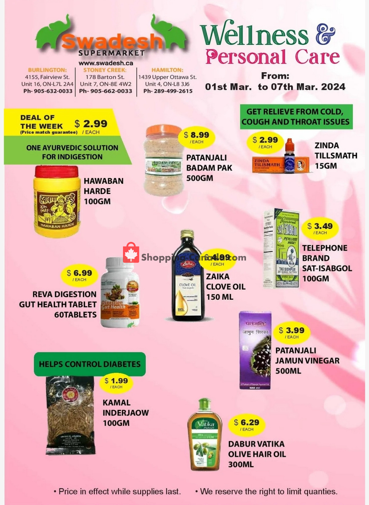 Swadesh Supermarket flyer from Friday March 1, 2024 to Thursday March 7, 2024 - page 3