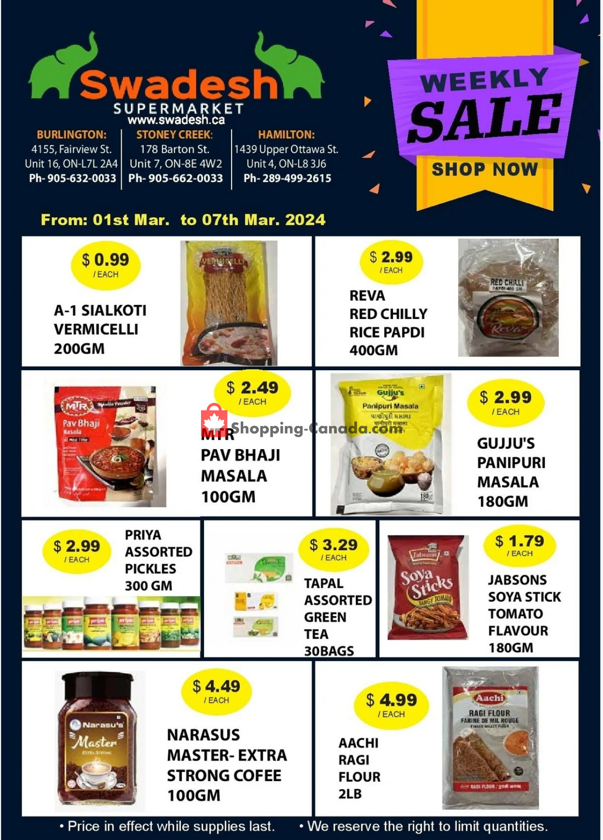 Swadesh Supermarket flyer from Friday March 1, 2024 to Thursday March 7, 2024 - page 4