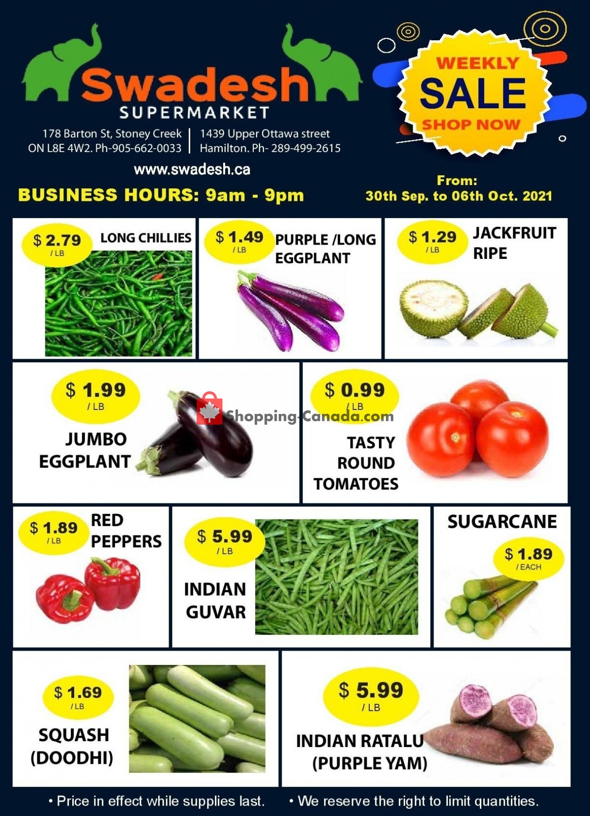 Swadesh Supermarket flyer from Thursday September 30, 2021 to Wednesday October 6, 2021 - page 4