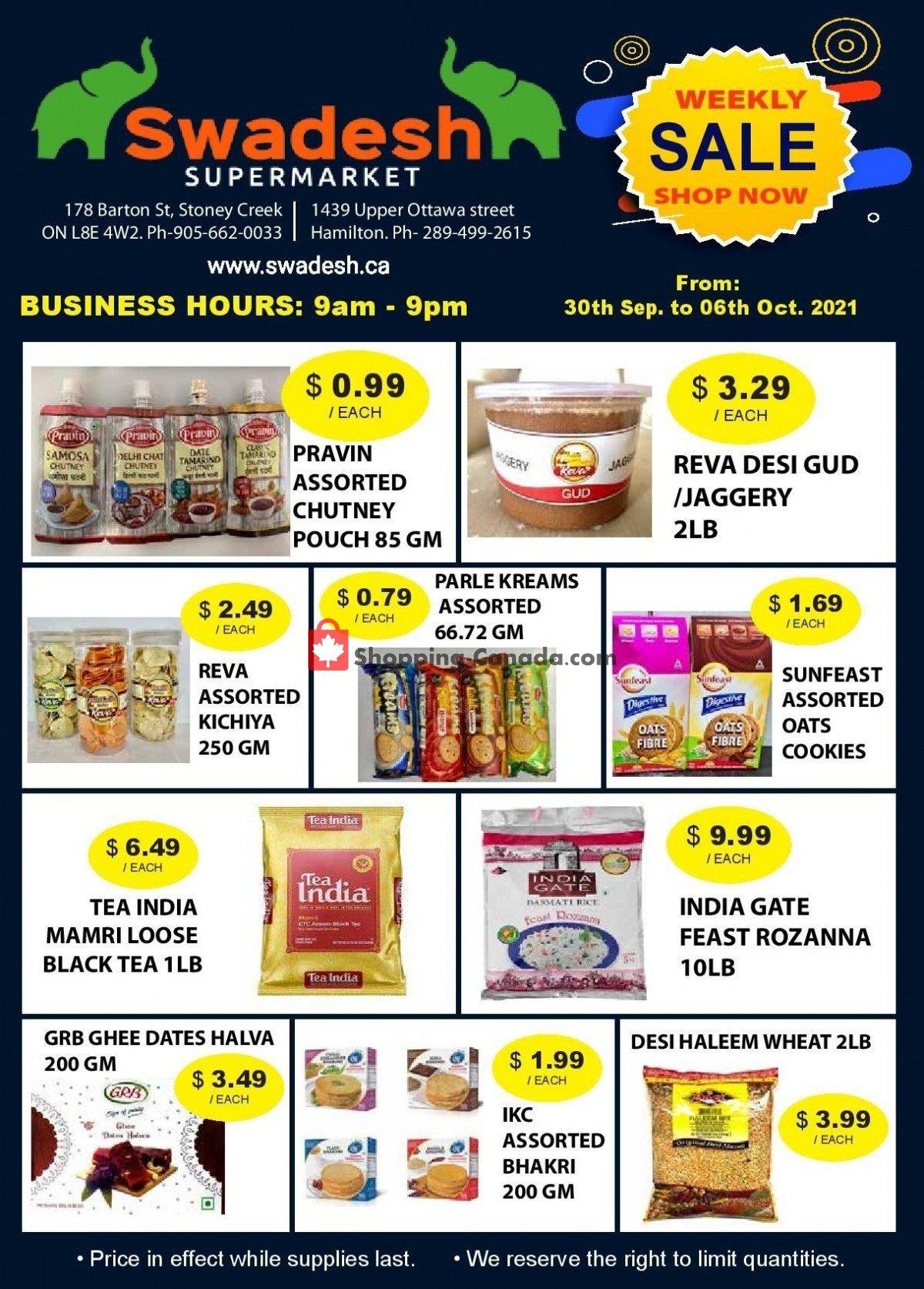 Swadesh Supermarket flyer from Thursday September 30, 2021 to Wednesday October 6, 2021 - page 5