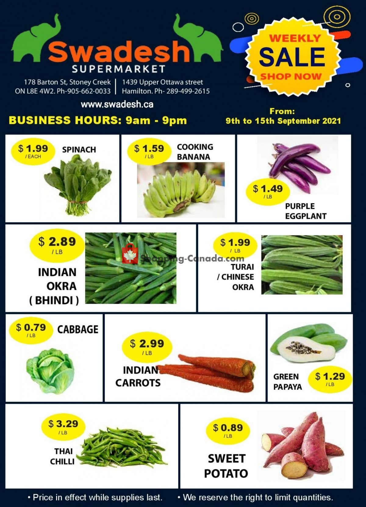 Swadesh Supermarket flyer from Thursday September 9, 2021 to Wednesday September 15, 2021 - page 4