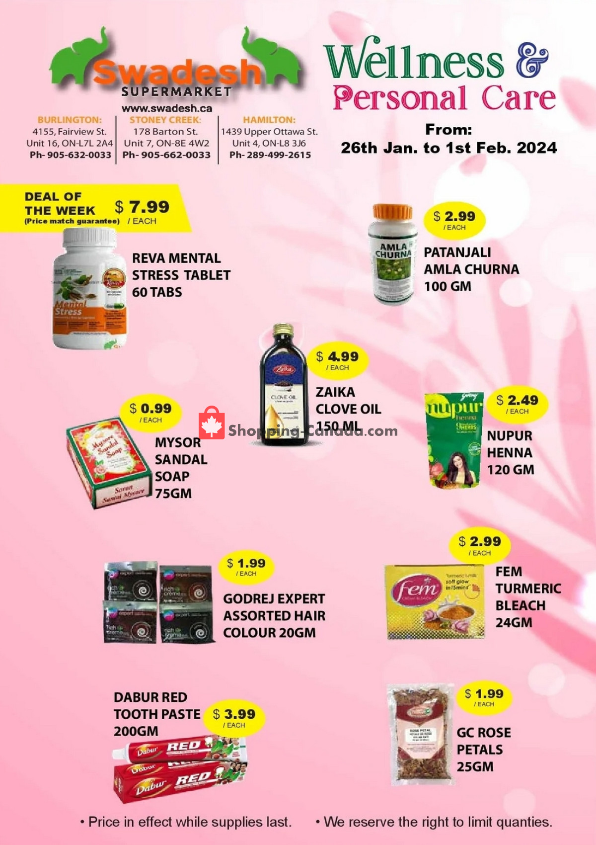 Swadesh Supermarket flyer from Friday January 26, 2024 to Thursday February 1, 2024 - page 3