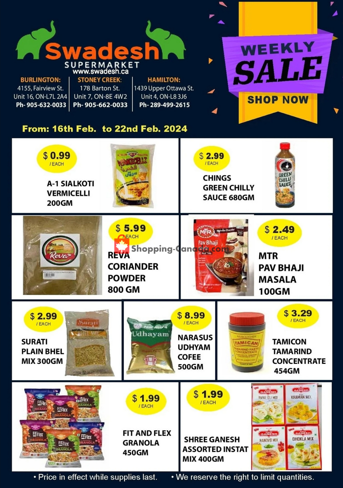 Swadesh Supermarket flyer from Friday February 16, 2024 to Thursday February 22, 2024 - page 5