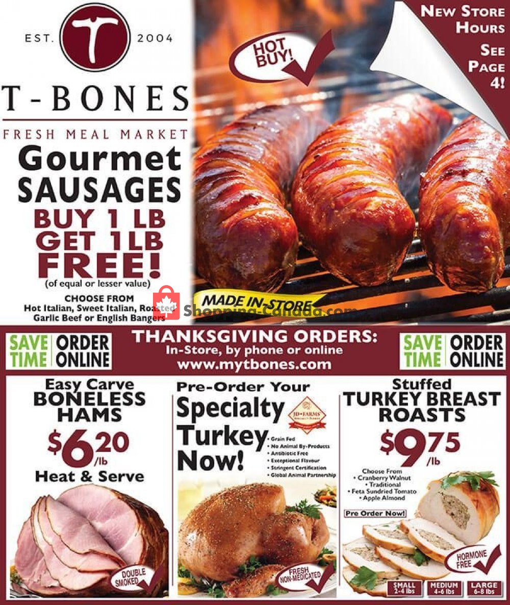 T-Bone's flyer from Wednesday September 19, 2018 to Tuesday October 2, 2018 - page 1