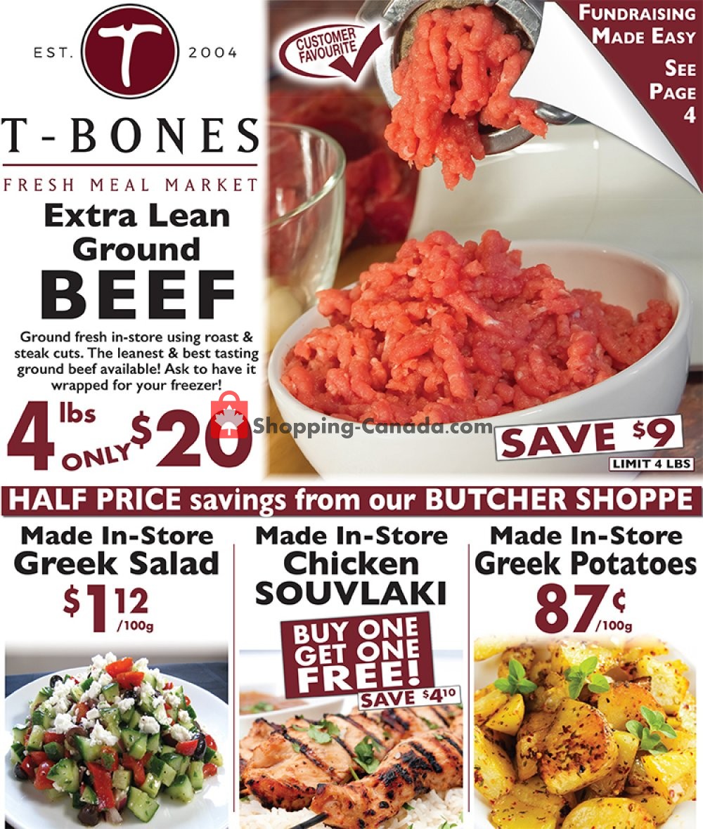 T-Bone's flyer from Wednesday January 2, 2019 to Tuesday January 15, 2019 - page 1